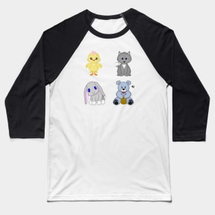 Cute Baby Animals Baseball T-Shirt